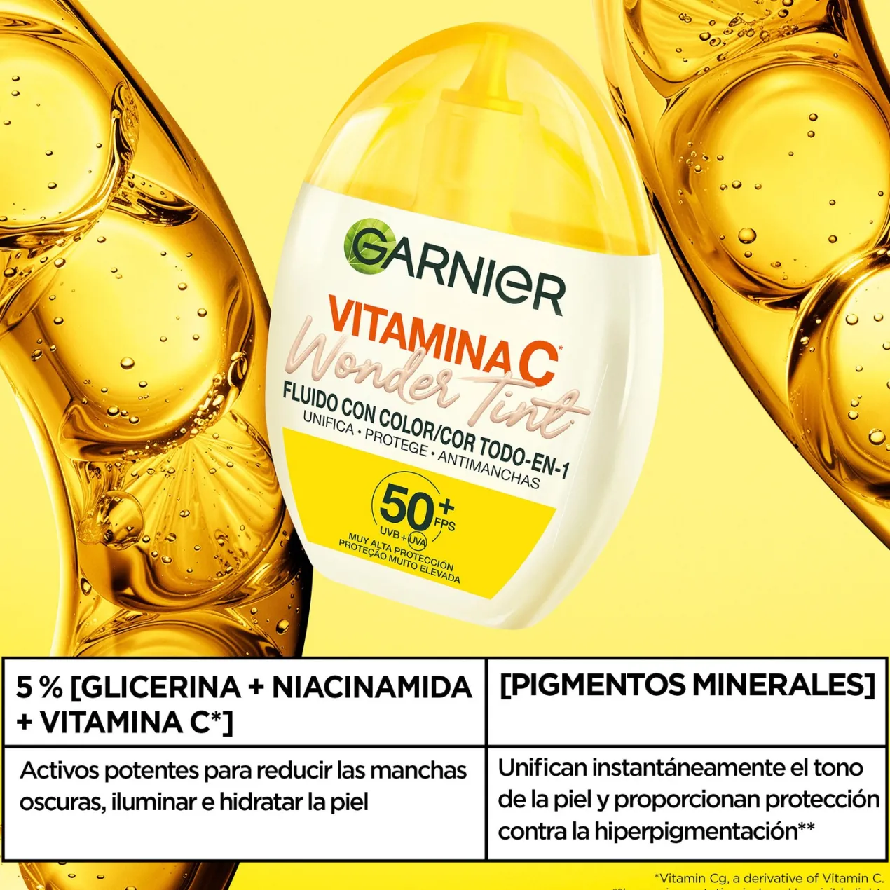 Vitamina C Wonder Tint SPF50+ Fluido con Color