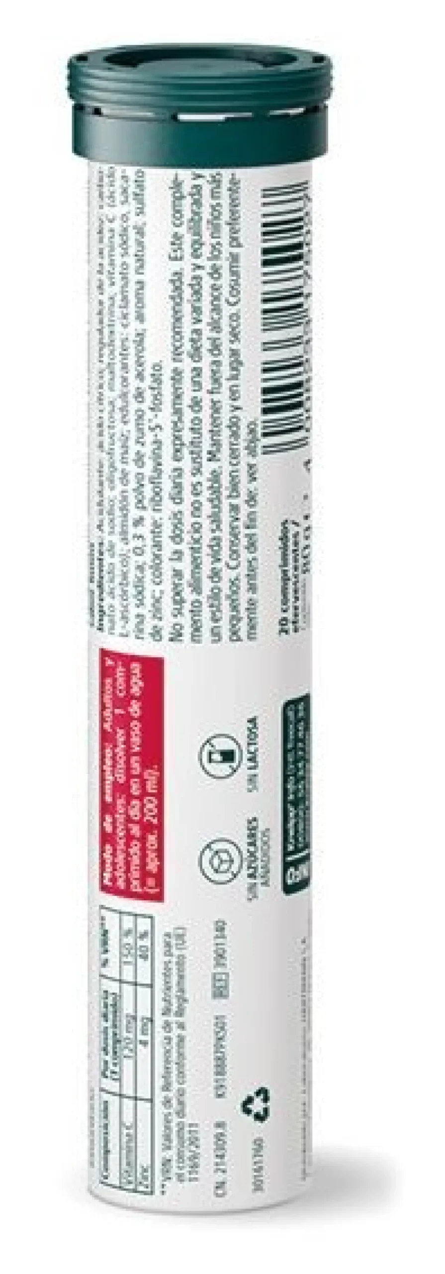 Vitamina C + Zinc Comprimidos Efervescentes
