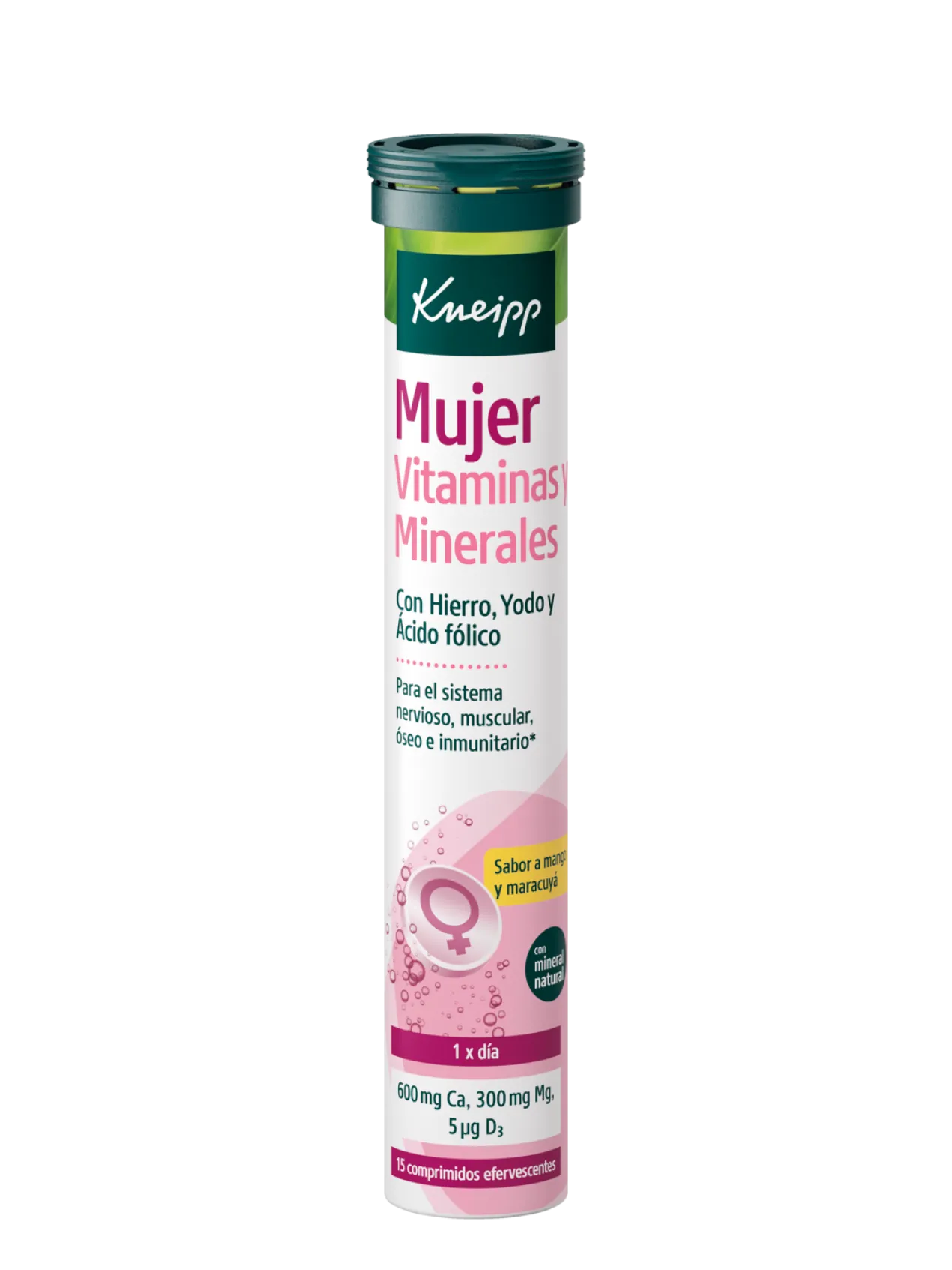 Vitaminas y Minerales Efervescentes para Mujer