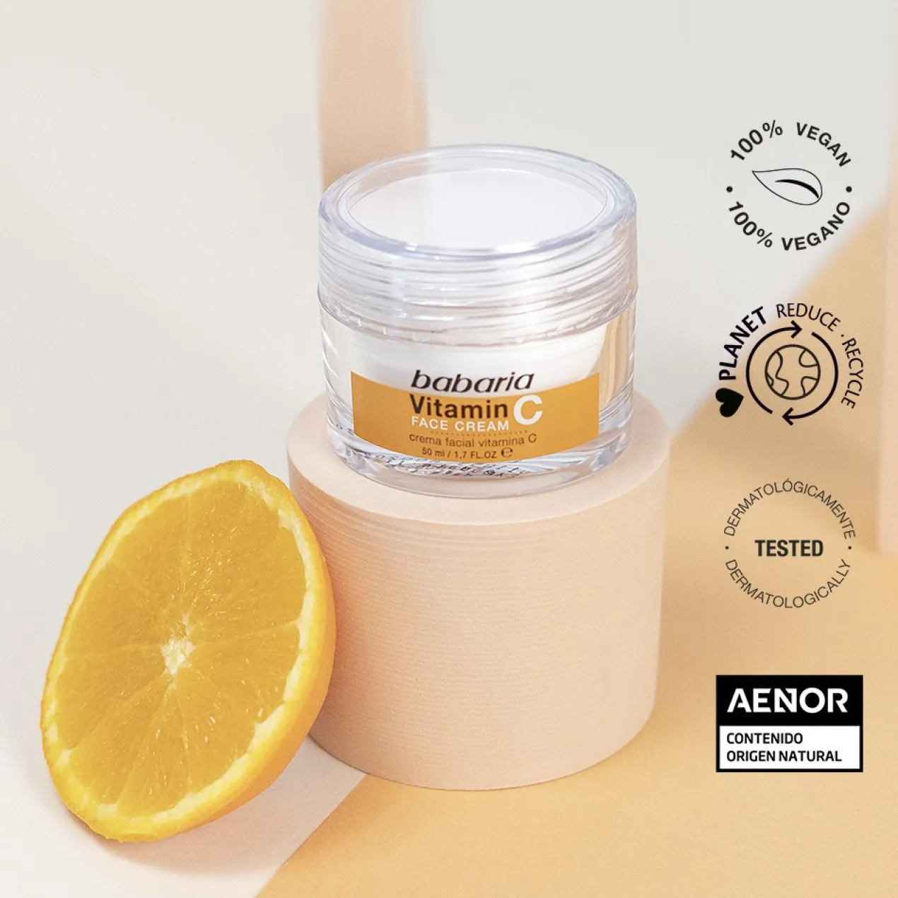 Vitamin C Crema Facial Efecto Antioxidante + Luminosidad