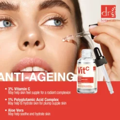 Vitamin C & Polyglutamic Acid Sérum Facial Iluminador