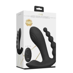 Vive by Shots Kata Vibrador de Doble Penetración con Ondas de Pulso y Vibración