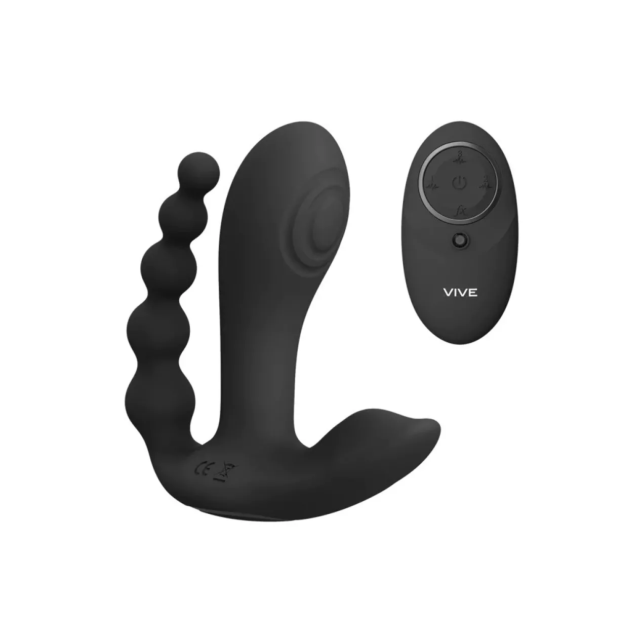 Vive by Shots Kata Vibrador de Doble Penetración con Ondas de Pulso y Vibración