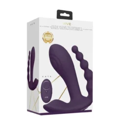 Vive by Shots Kata Vibrador de Doble Penetración con Ondas de Pulso y Vibración