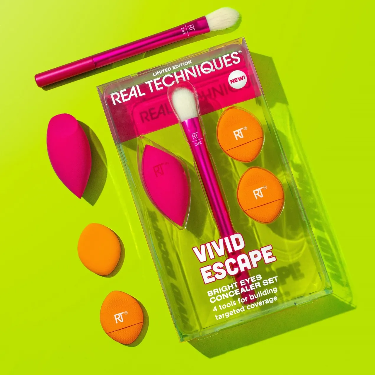 Vivid Escape Bright Eyes Concealer Set Brocha + Esponja + Borlas