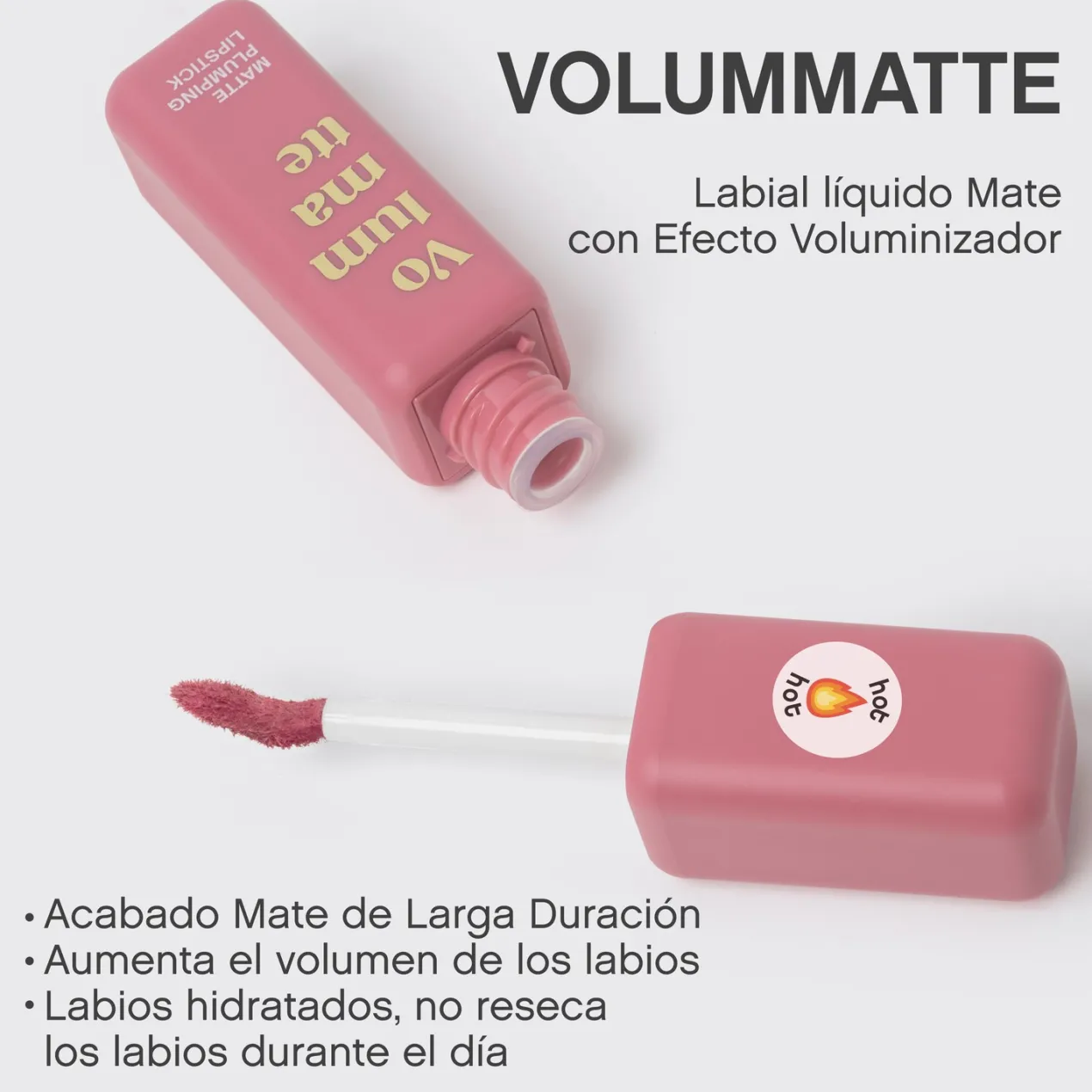 Volummatte Labial Líquido Voluminizador Mate