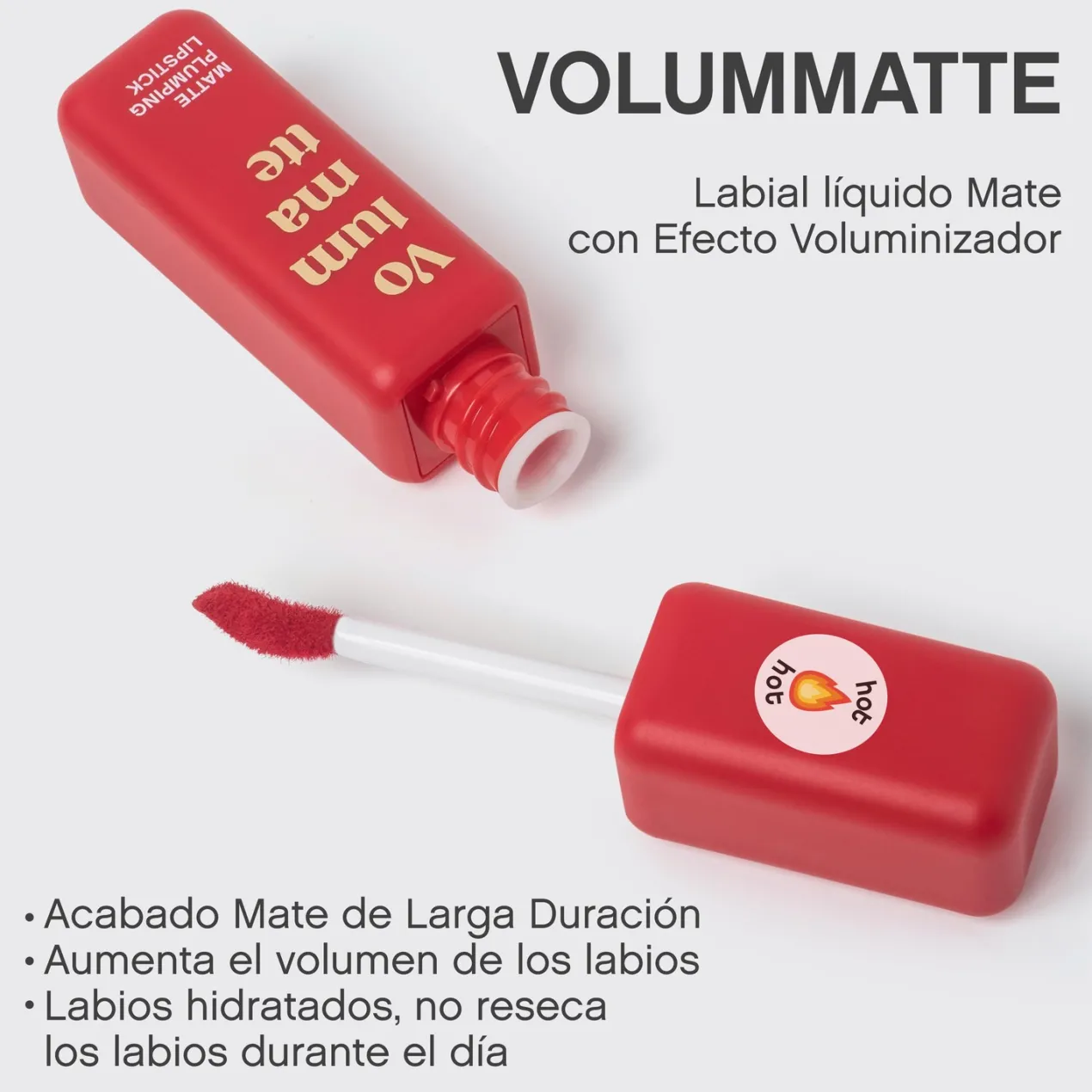Volummatte Labial Líquido Voluminizador Mate