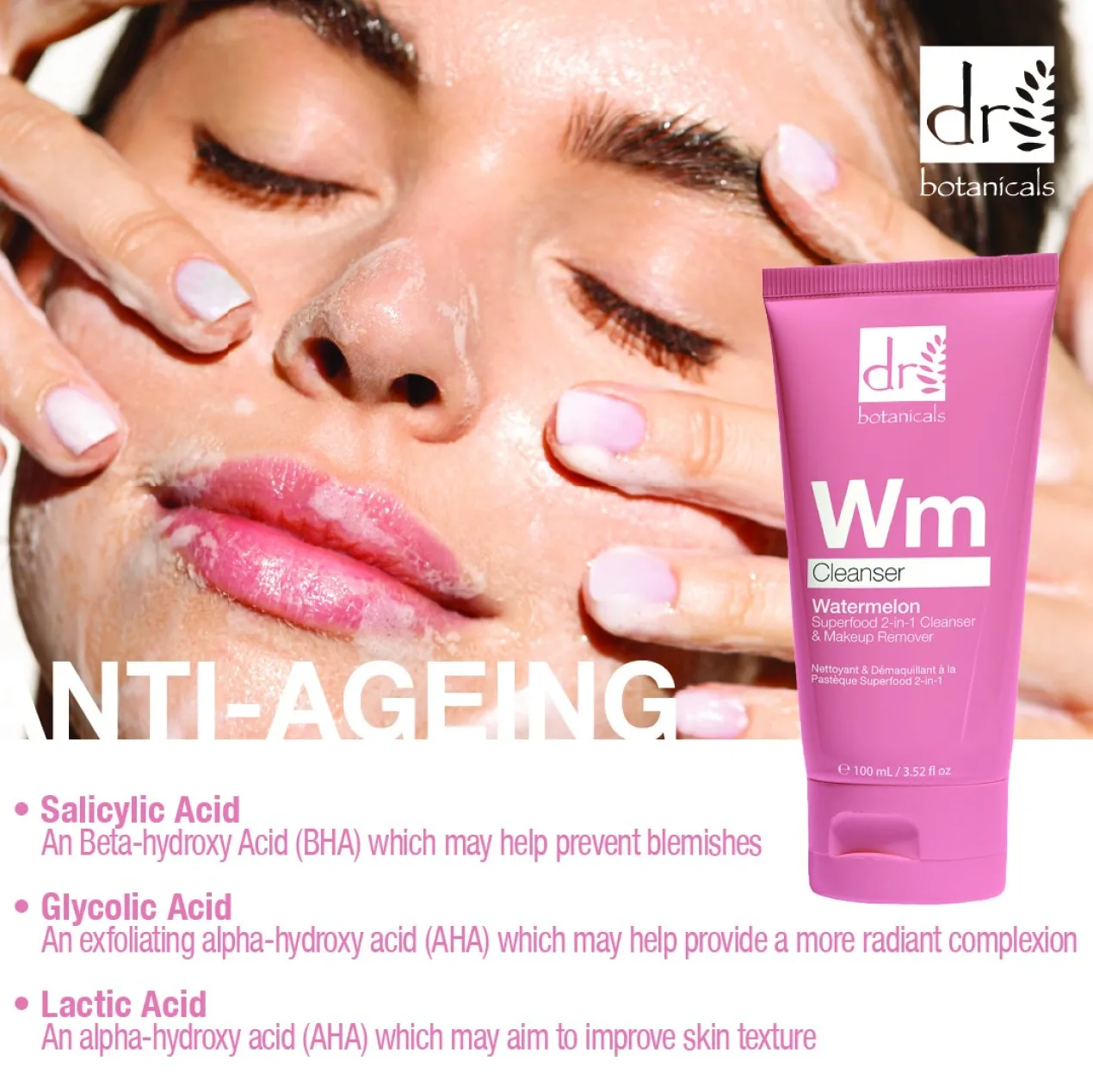 Watermelon Superfood 2 en 1 Cleanser & Makeup Remover Limpiador y Desmaquillante