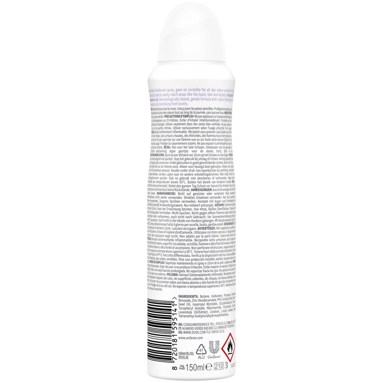 Whole Body Deo Desodorante Spray para todo el Cuerpo