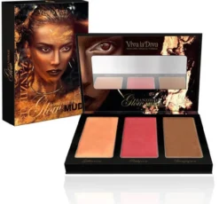 Zandibar Glow Mud Paleta de Iluminadores y Coloretes