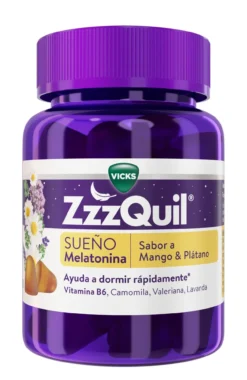 ZZQUIL Natura Gummies Mango y Plátano Ayuda para Dormir